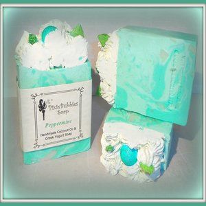 Handmade Soap Bar Coconut Oil PEPPERMINT